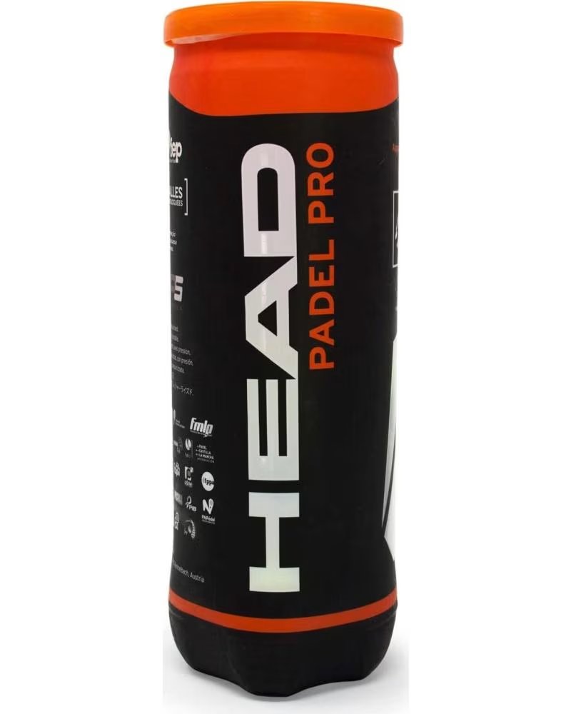 HEAD HEAD PADEL PRO PADEL BALLS TUBE (3 PACK) AMARILLO