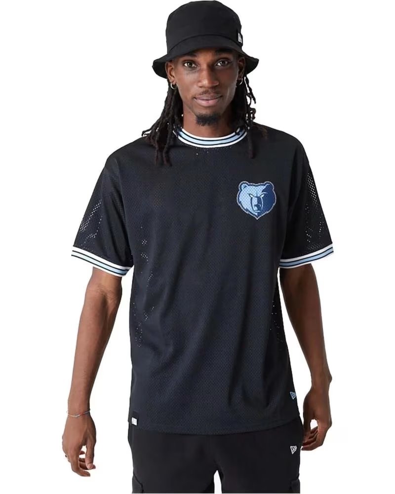 NEW ERA NEW ERA NBA MEMPHIS GRIZZLIES OS MESH TEE SCHWARZES T-SHIRT NEGRO