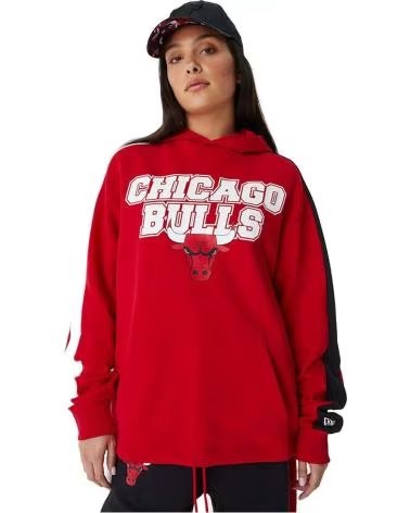 NEW ERA SWEAT À CAPUCHE NEW ERA CHICAGO BULLS UNISEXE ROUGE ROJO