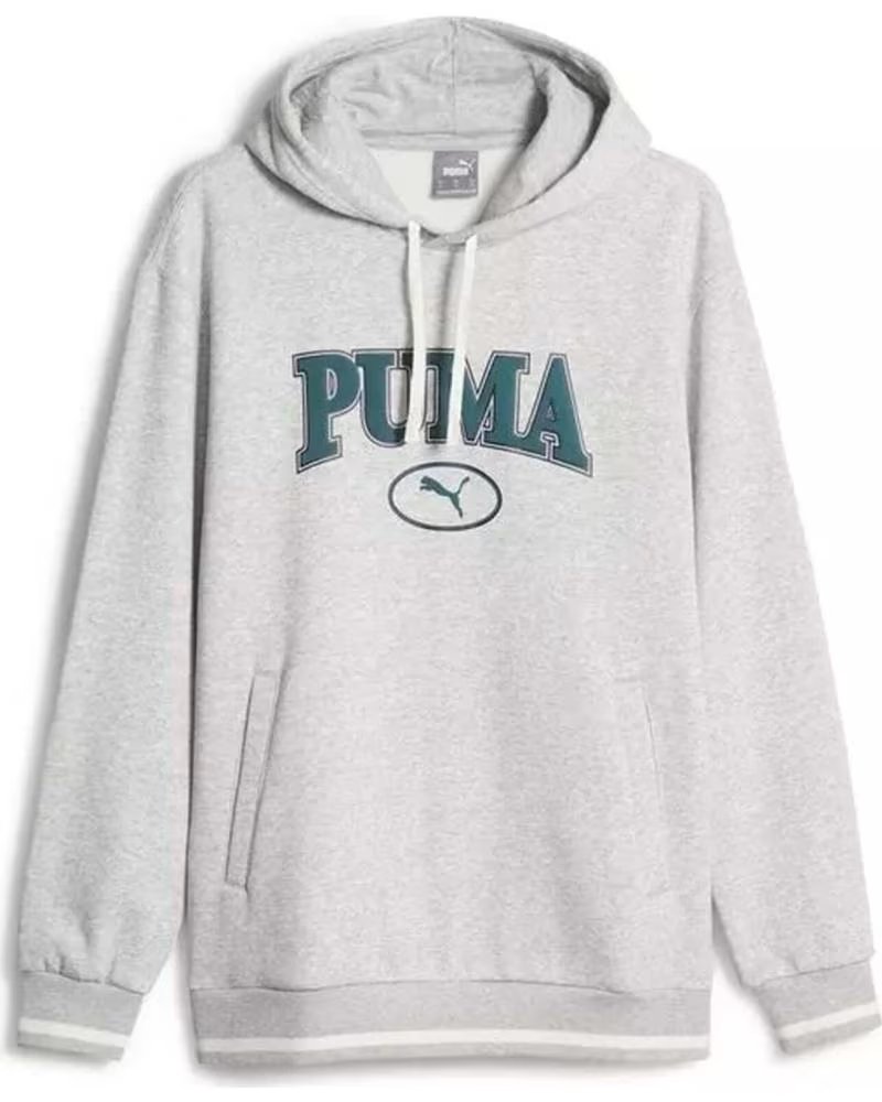 PUMA PUMA VINTAGE LOGO HOODIE MEN GRIS