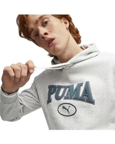 PUMA PUMA VINTAGE LOGO HOODIE MEN GRIS
