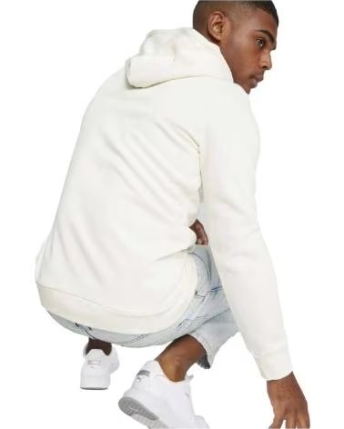 PUMA FELPA CON CAPPUCCIO PUMA DA UOMO BLANCO