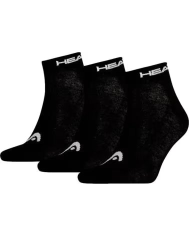 HEAD PACK 3 MEIAS ESPORTIVAS HEAD UNISSEX PRETAS NEGRO