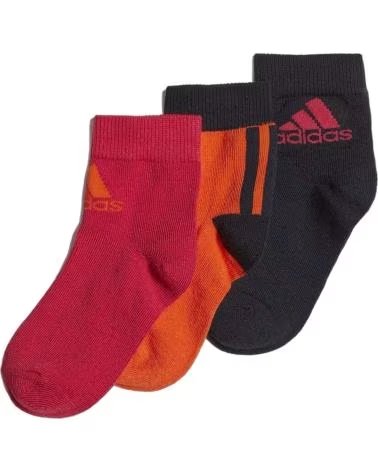 ADIDAS CALCETINES LK ANCLE S PACK-3 ROSA GE3324 NARANJA