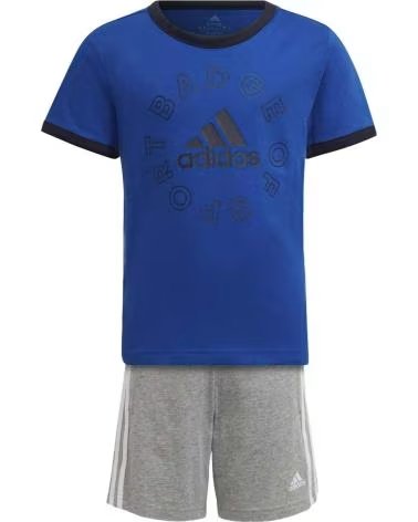 ADIDAS CONJUNTO DEPORTIVO ADIDAS NIÑOS AZUL Y GRIS MULTICOLOR