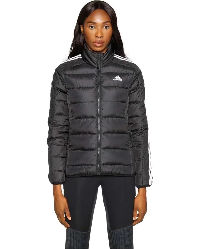 ADIDAS VESTE MATELASSÉE ADIDAS ESSENTIALS 3-STRIPES POUR FEMME NEGRO