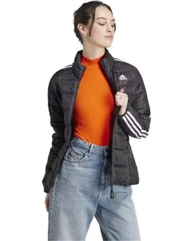 ADIDAS VESTE MATELASSÉE ADIDAS ESSENTIALS 3-STRIPES POUR FEMME NEGRO