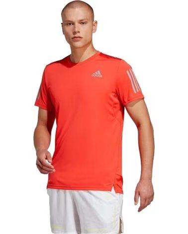 ADIDAS T-SHIRT ADIDAS OWN THE RUN HOMME ROUGE ROJO