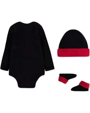 NIKE CONJUNTO JORDAN BODY, GORRO E SAPATINHOS PARA BEBÉ MULTICOLOR