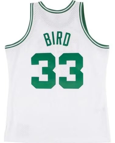 MITCHELL  NESS MITCHELL & NESS LARRY BIRD BOSTON CELTICS JERSEY #33 HARDWOOD CLASSICS BLANCO