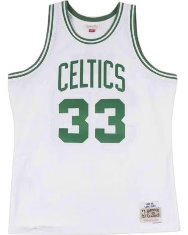 MITCHELL  NESS MITCHELL & NESS LARRY BIRD BOSTON CELTICS JERSEY #33 HARDWOOD CLASSICS BLANCO