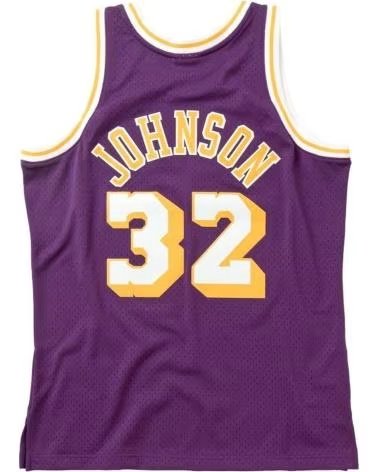 MITCHELL  NESS CANOTTA MITCHELL & NESS LAKERS MAGIC JOHNSON 32 VIOLA MORADO