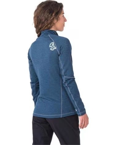 TERNUA MAGLIA TECNICA TERNUA A MANICHE LUNGHE CON ZIP AZUL