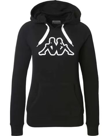 KAPPA SUDADERA EN PARA MUJER NEGRO