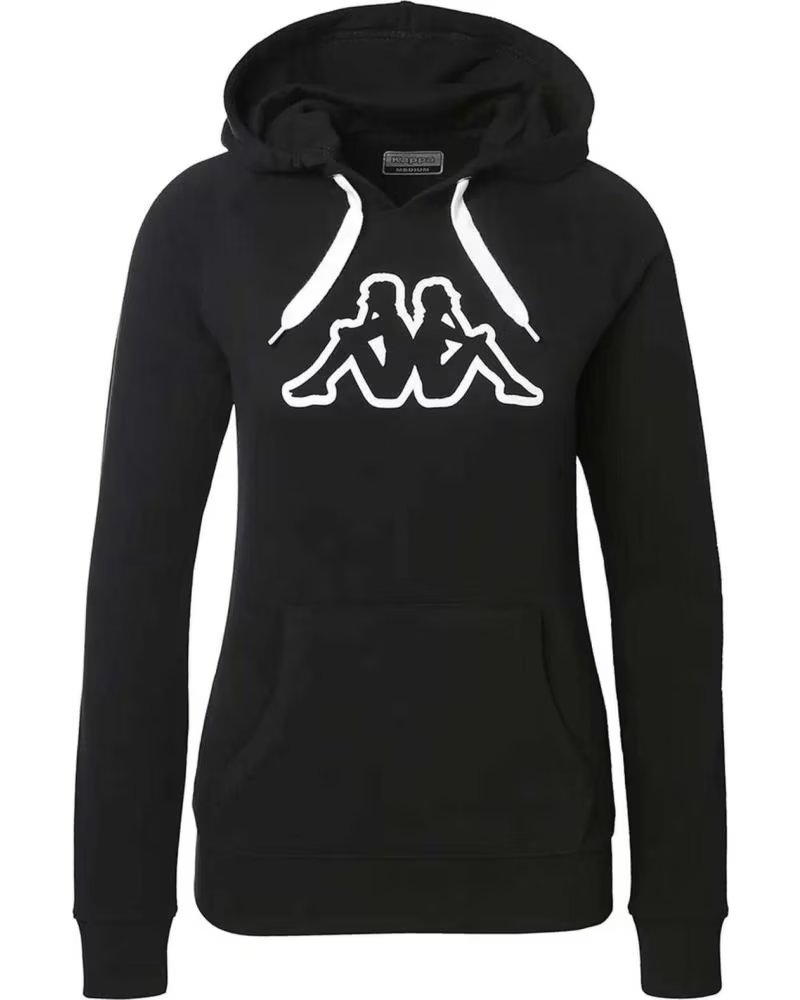 KAPPA SUDADERA EN PARA MUJER NEGRO