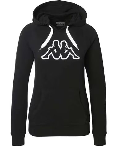 KAPPA SUDADERA EN PARA MUJER NEGRO