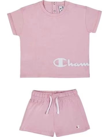 CHAMPION COMPLETO SPORTIVO CHAMPION PER BAMBINE ROSA MORADO