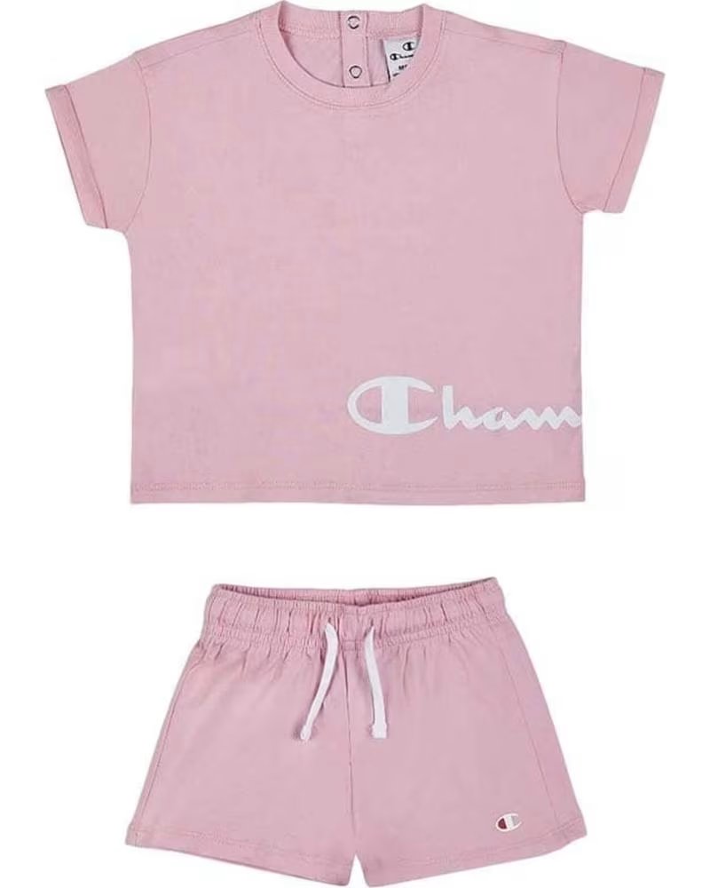 CHAMPION COMPLETO SPORTIVO CHAMPION PER BAMBINE ROSA MORADO