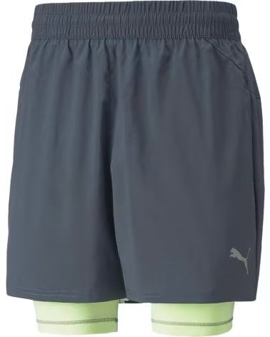 PUMA PANTALONCINO DA RUNNING PUMA DA UOMO VERDE