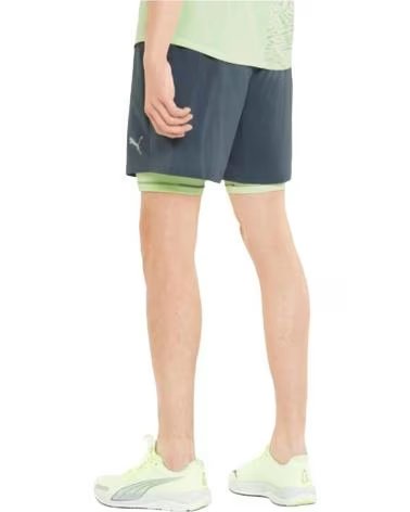 PUMA PANTALONCINO DA RUNNING PUMA DA UOMO VERDE