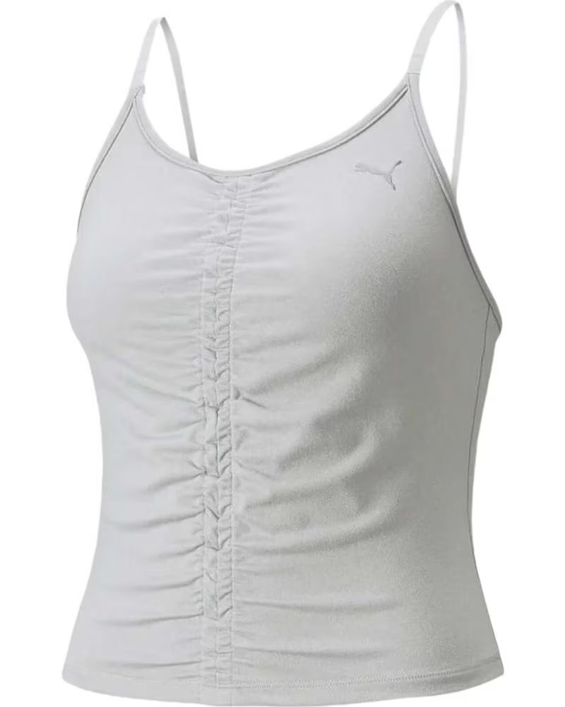 PUMA PUMA TOP DE TIRANTES FRUNCIDO PARA MUJER GRIS GRIS