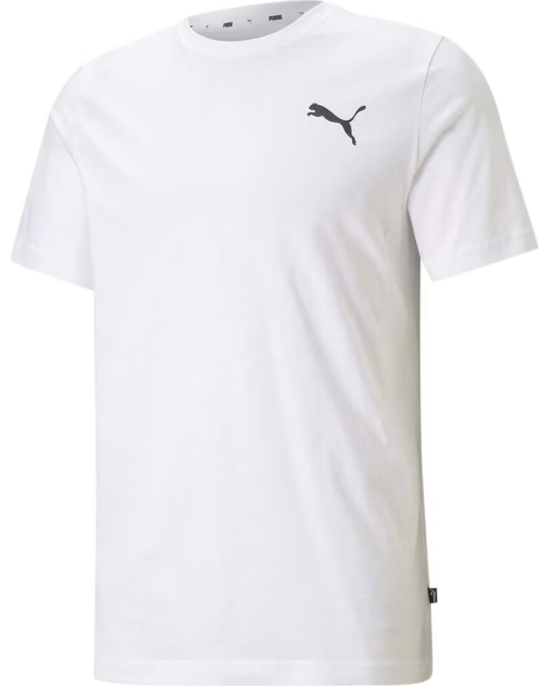 PUMA CAMISETA PUMA ESSENTIALS LOGO MANGA CORTA HOMBRE BLANCO