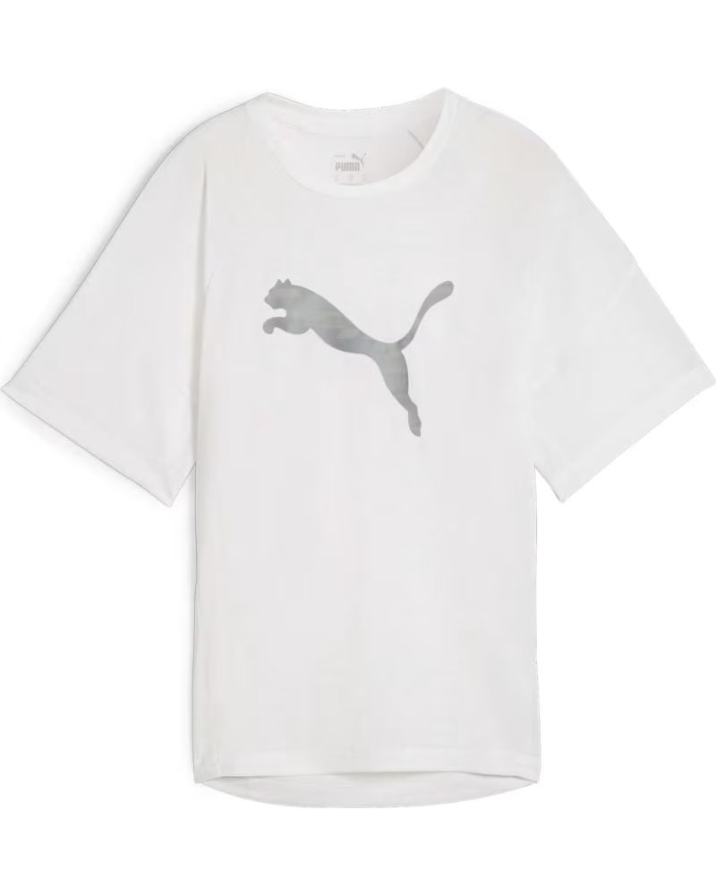 PUMA CAMISETA PUMA DE MANGA CORTA CON LOGO PARA MUJER BLANCO