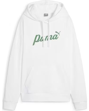 PUMA PUMA KAPUZENPULLOVER FÜR DAMEN BLANCO