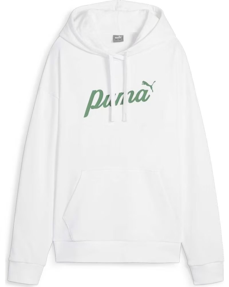PUMA PUMA KAPUZENPULLOVER FÜR DAMEN BLANCO