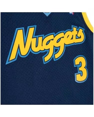 MITCHELL  NESS MAGLIA MITCHELL & NESS DENVER NUGGETS ALLEN IVERSON #3 HARDWOOD CLASSICS AZUL