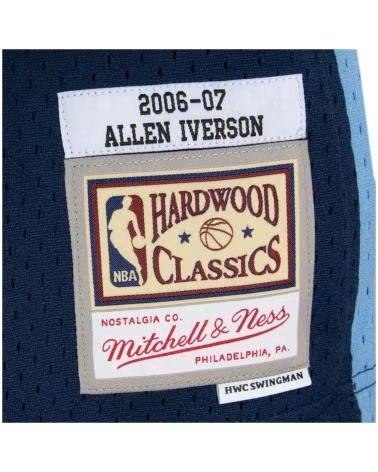 MITCHELL  NESS MAGLIA MITCHELL & NESS DENVER NUGGETS ALLEN IVERSON #3 HARDWOOD CLASSICS AZUL