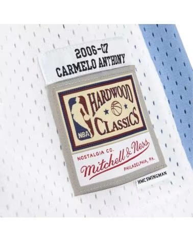 MITCHELL  NESS CAMISA MITCHELL & NESS DENVER NUGGETS CARMELO ANTHONY 15 BRANCA NBA BLANCO
