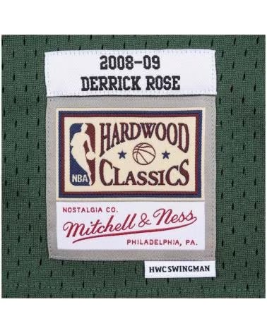 MITCHELL  NESS CAMISA MITCHELL & NESS DERRICK ROSE CHICAGO BULLS HARDWOOD CLASSICS VERDE MASCULINA VERDE
