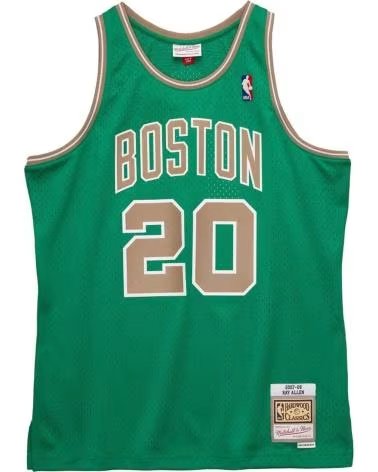 MITCHELL  NESS MAGLIA DA BASKET MITCHELL & NESS BOSTON CELTICS RAY ALLEN #20 UOMO VERDE VERDE