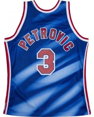 MITCHELL  NESS MAGLIA DA BASKET MITCHELL & NESS DRAZEN PETROVIC NETS 3 AZUL