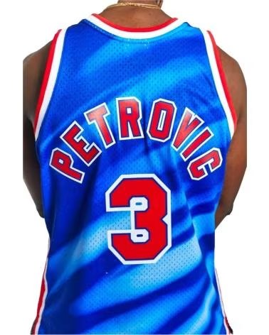 MITCHELL  NESS MAGLIA DA BASKET MITCHELL & NESS DRAZEN PETROVIC NETS 3 AZUL