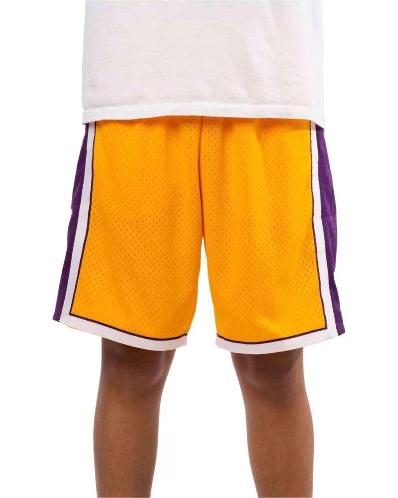 MITCHELL  NESS PANTALONCINO MITCHELL & NESS LOS ANGELES LAKERS GIALLO AMARILLO