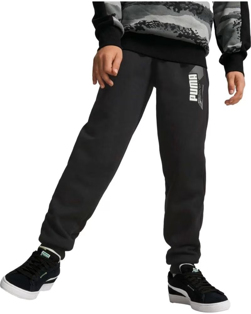 PUMA PANTALON PUMA ALPHA SWEATPANTS FL B NOIR NEGRO