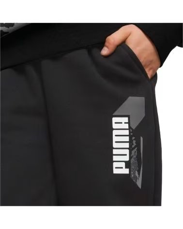 PUMA PANTALON PUMA ALPHA SWEATPANTS FL B NOIR NEGRO