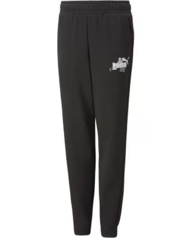 PUMA PANTALON LARGO EN PARA NINOS UNISEX NEGRO