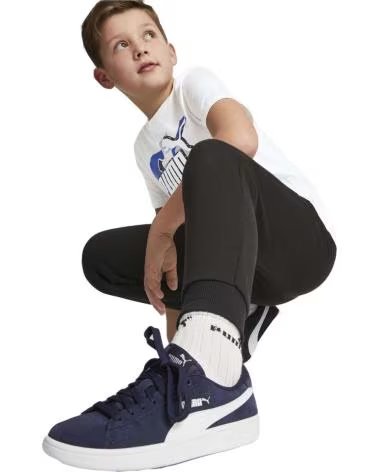 PUMA PANTALON LARGO EN PARA NINOS UNISEX NEGRO
