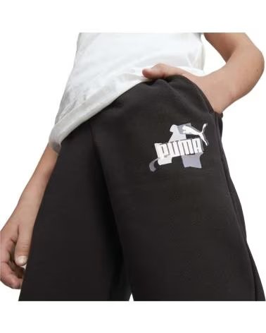 PUMA PANTALON LARGO EN PARA NINOS UNISEX NEGRO