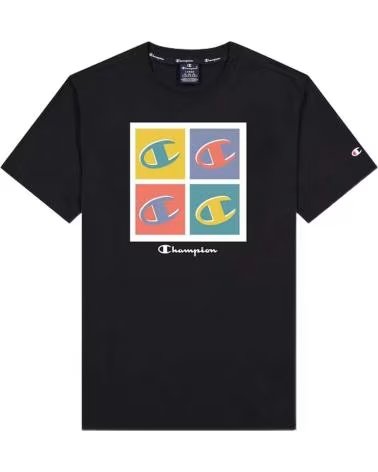 CHAMPION CAMISETA DE MANGA CORTA EN PARA HOMBRE NEGRO