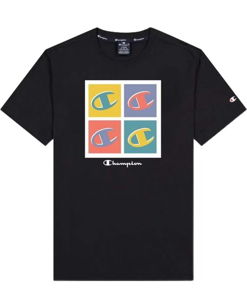 CHAMPION CAMISETA DE MANGA CORTA EN PARA HOMBRE NEGRO