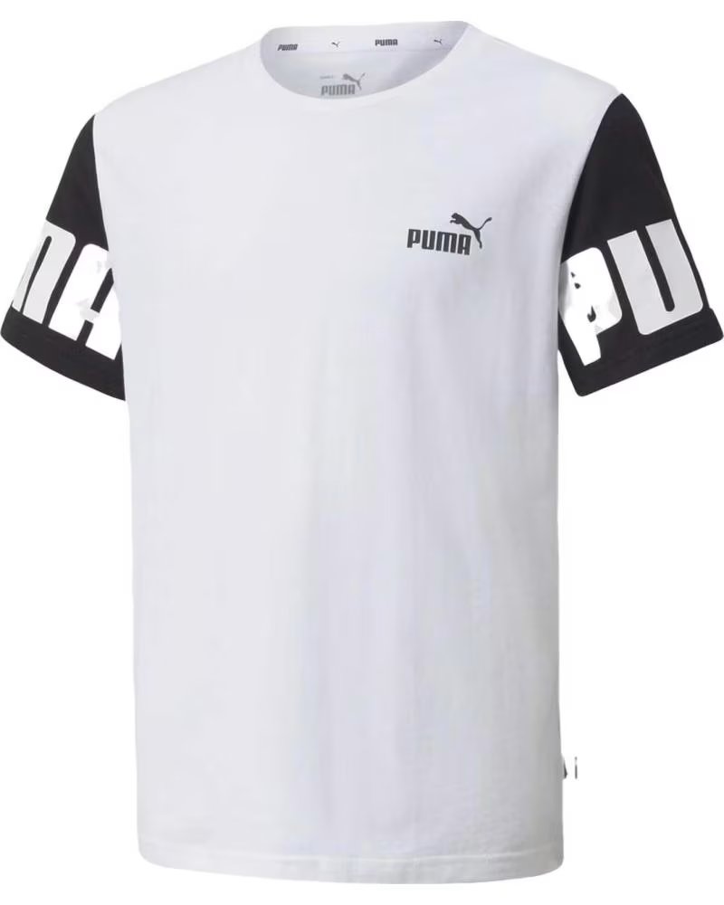 PUMA CAMISETA DE MANGA CORTA EN PARA NINOS BLANCO