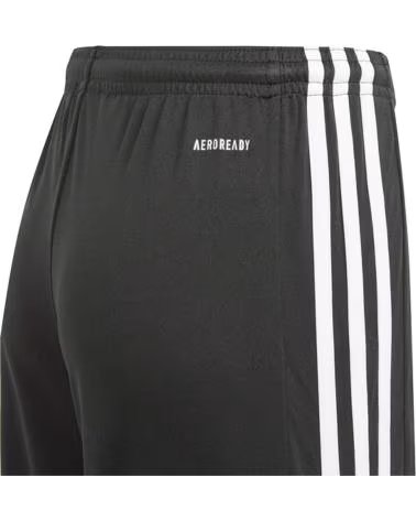 ADIDAS PANTALONCINO SPORTIVO ADIDAS A 3 STRISCE PER BAMBINO/BAMBINA NERO NEGRO