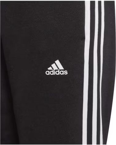 ADIDAS PANTALONI ADIDAS ESSENTIALS 3-STRIPES JUNIOR NERI NEGRO