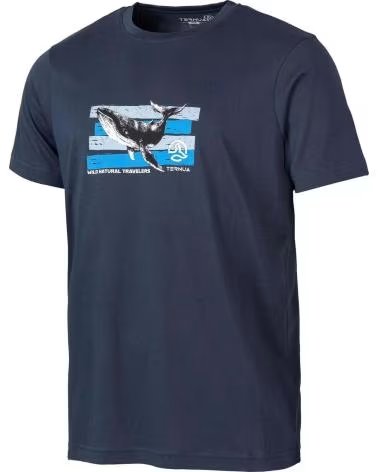 TERNUA CAMISETA DE MANGA CURTA TERNUA MASCULINA AZUL