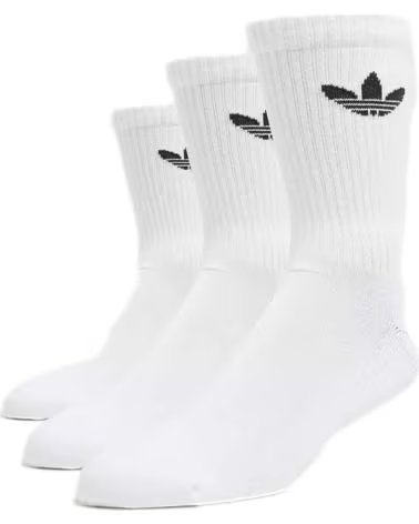 CONFEZIONE DA 3 CALZINI ADIDAS ORIGINALS TREFOIL UNISEX BLANCO
