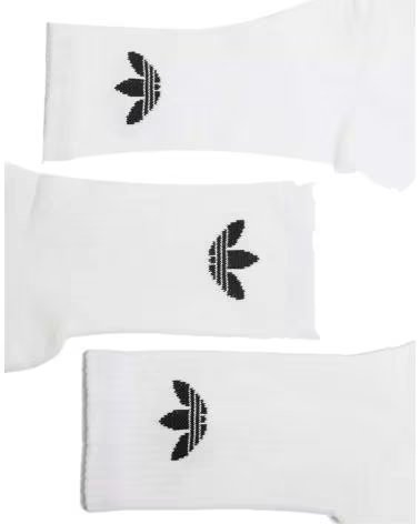 CONFEZIONE DA 3 CALZINI ADIDAS ORIGINALS TREFOIL UNISEX BLANCO